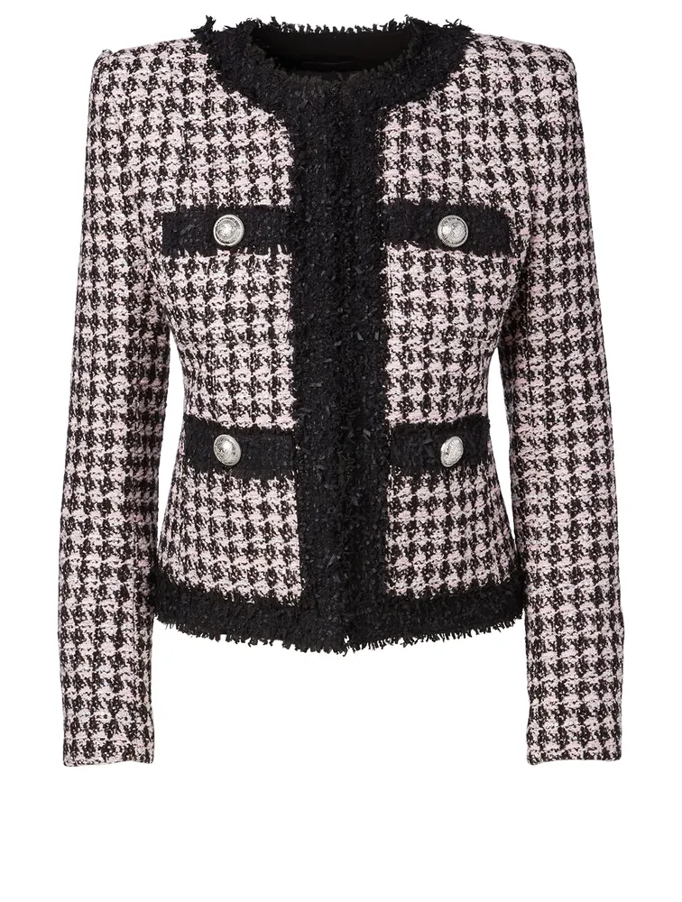 Wool-Blend Tweed Jacket