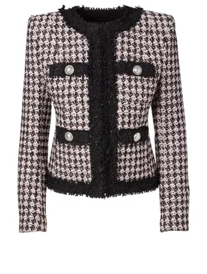 Wool-Blend Tweed Jacket