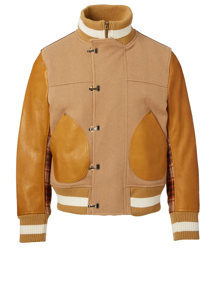 Wool And Leather Jacket