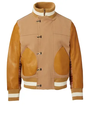 Wool And Leather Jacket