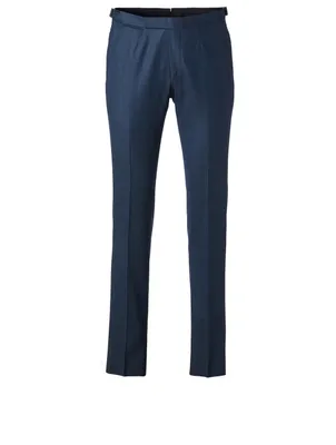 Wool Slim-Fit Pants