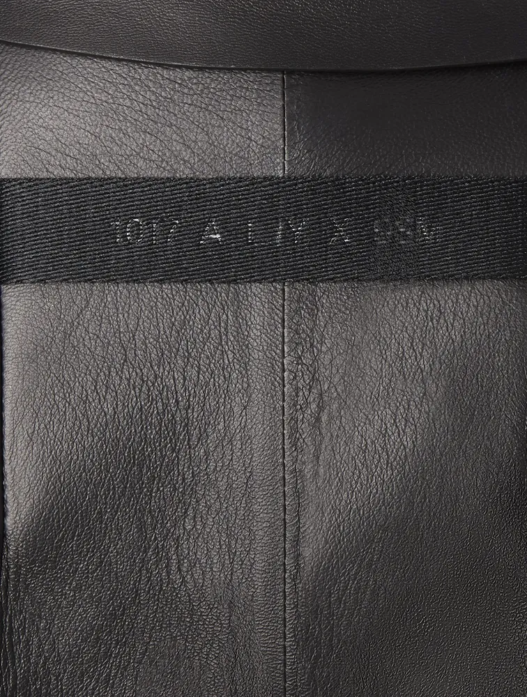 6 Moncler 1017 ALYX 9SM Umbriel Leather Coat