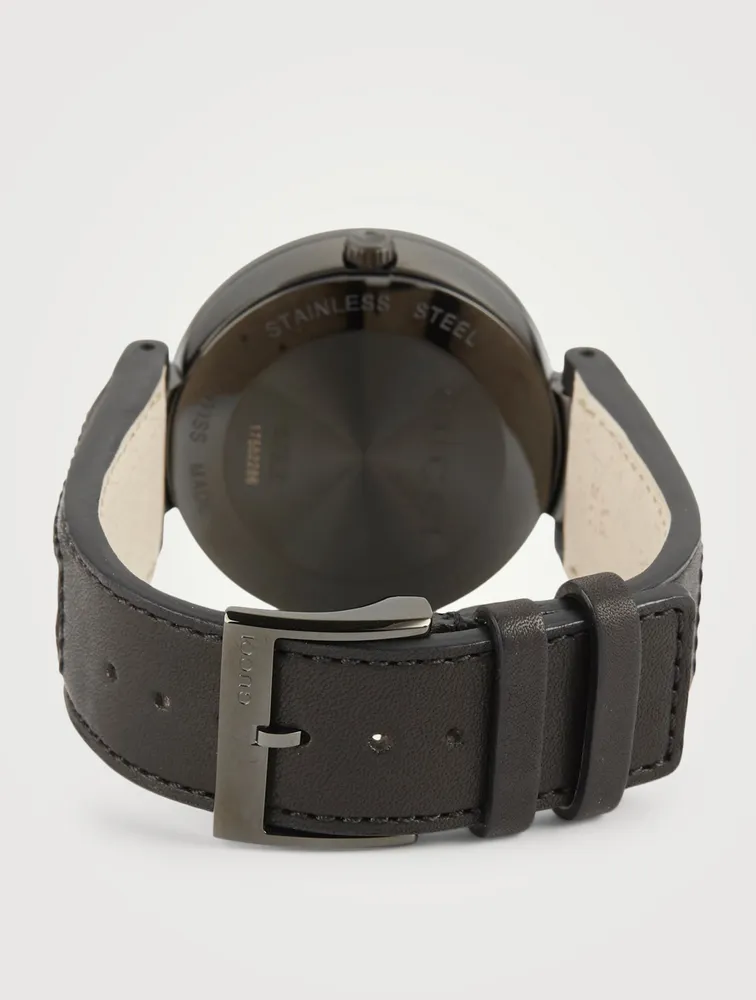 Interlocking G Web Strap Watch