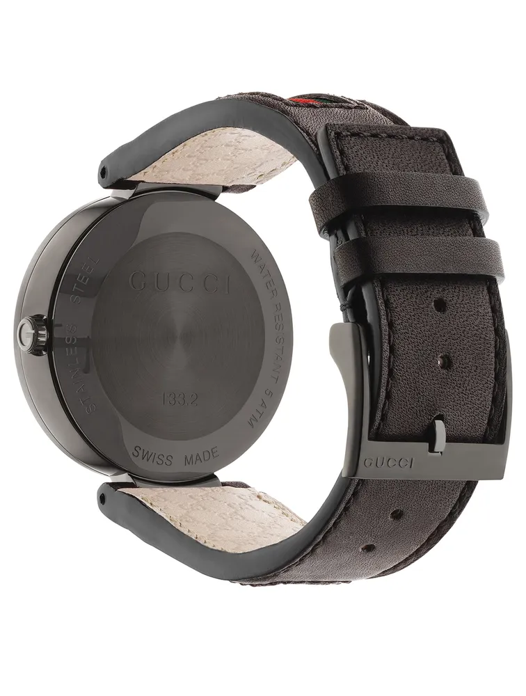 Interlocking G Web Strap Watch