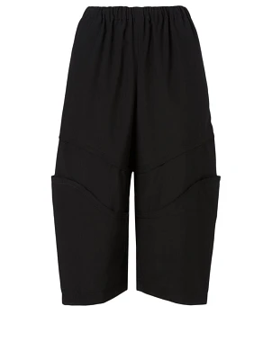 Wool Cropped Pants