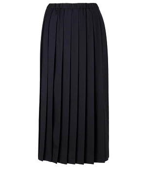 Wool And Cotton Midi Skirt