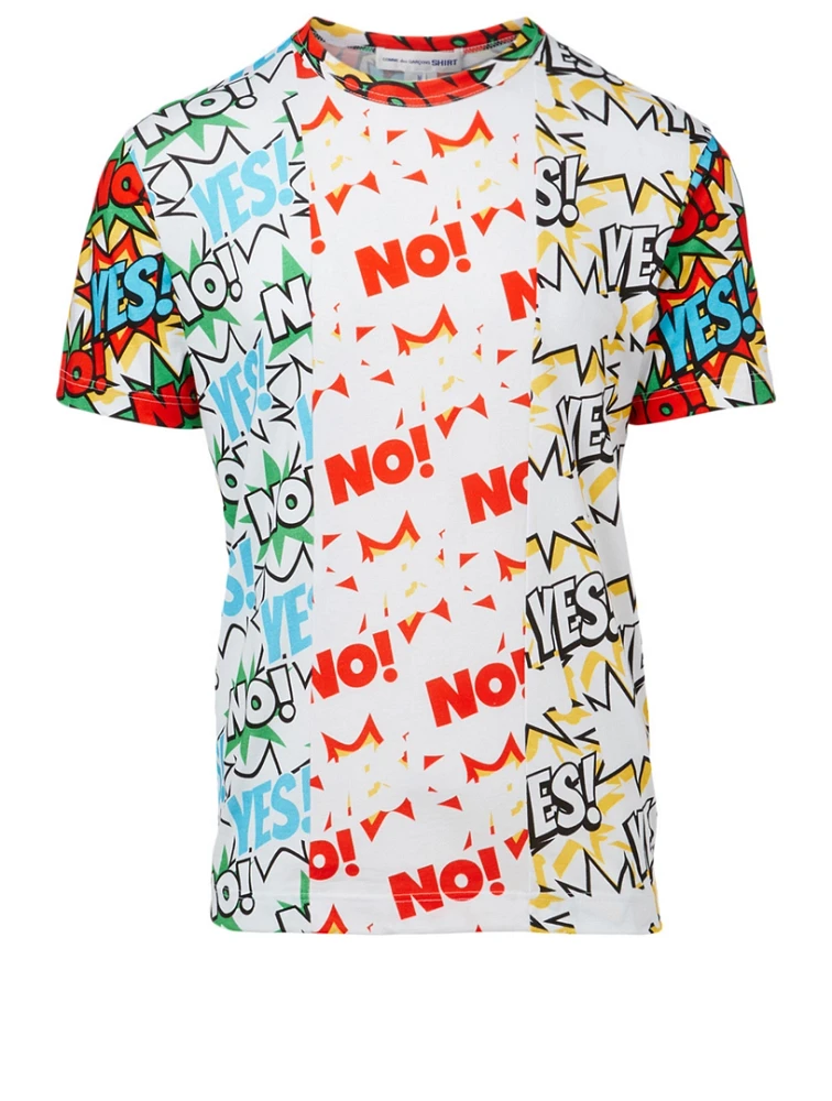 Cotton T-Shirt Comic Print