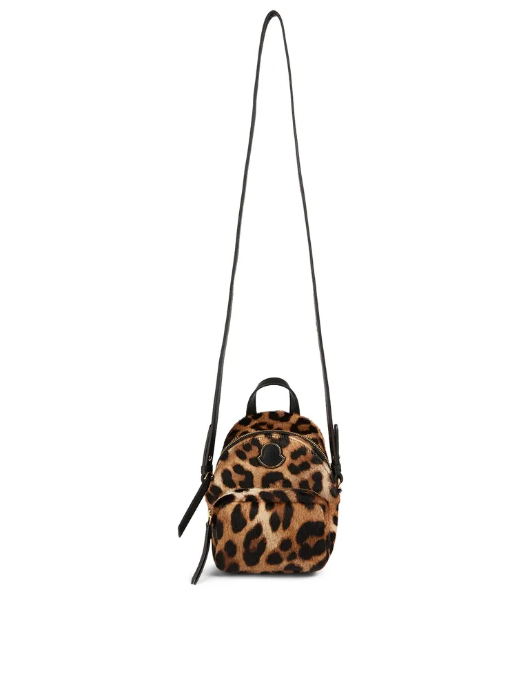 Mini Kilia Calf Hair Backpack In Leopard Print