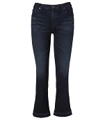 Jodi Flare Crop High-Waisted Jeans
