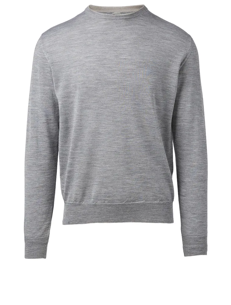 Wool And Silk Long-Sleeve Sweater