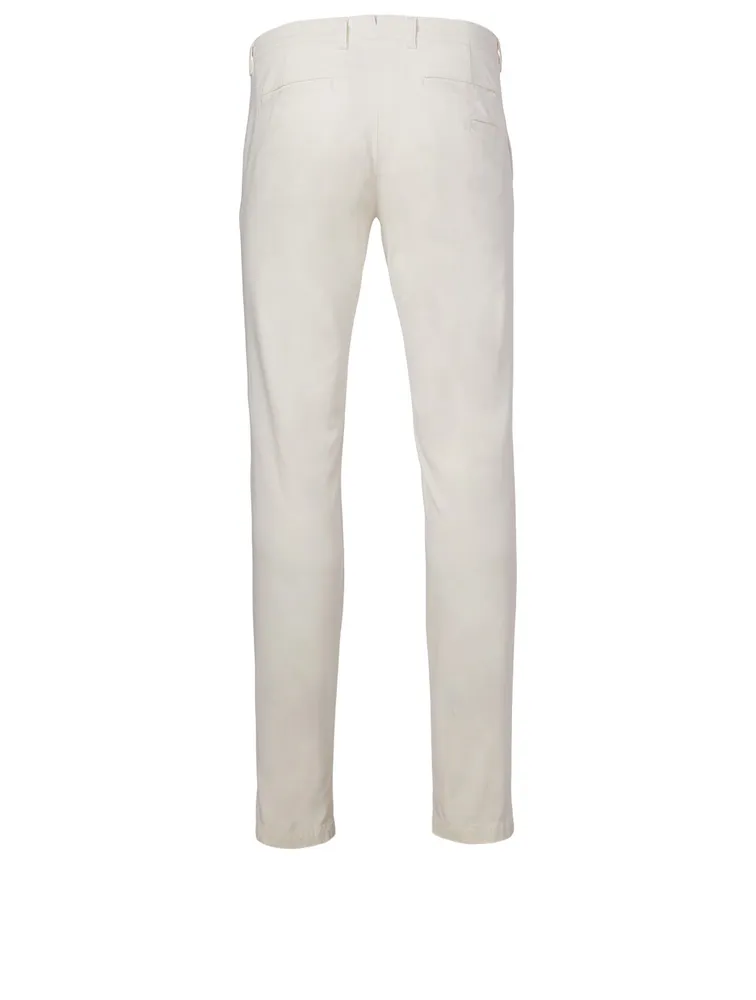 Cotton Straight-Leg Pants