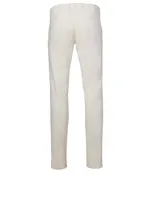 Cotton Straight-Leg Pants