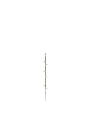Amoret 18K White Gold Ear Pin With Diamonds