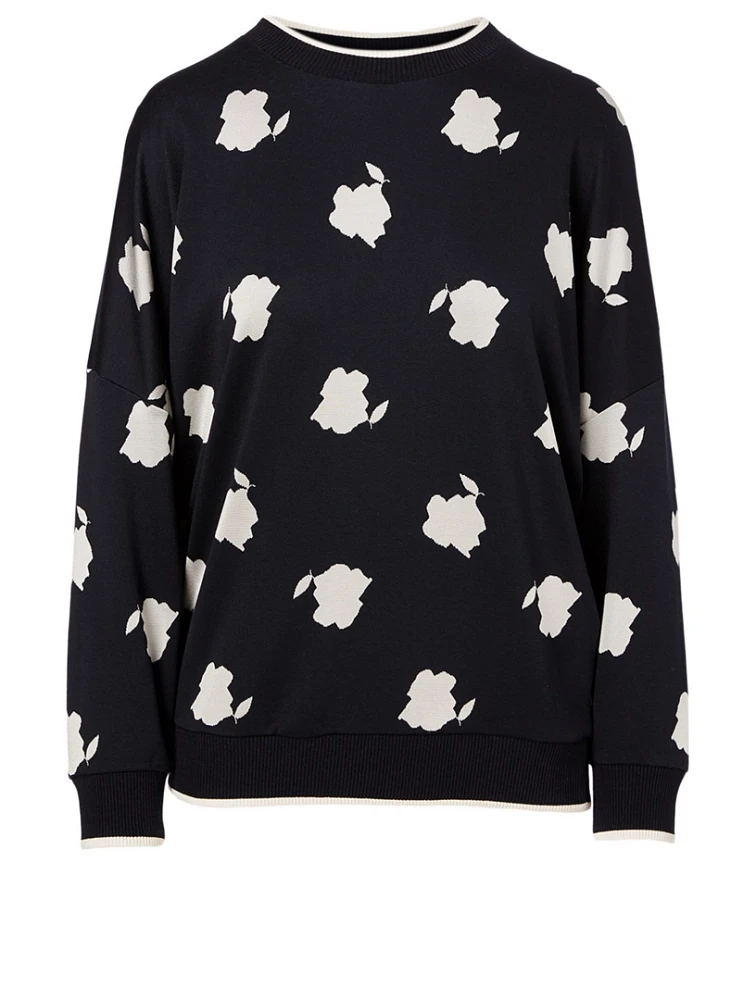 Foggia Floral Jacquard Sweater