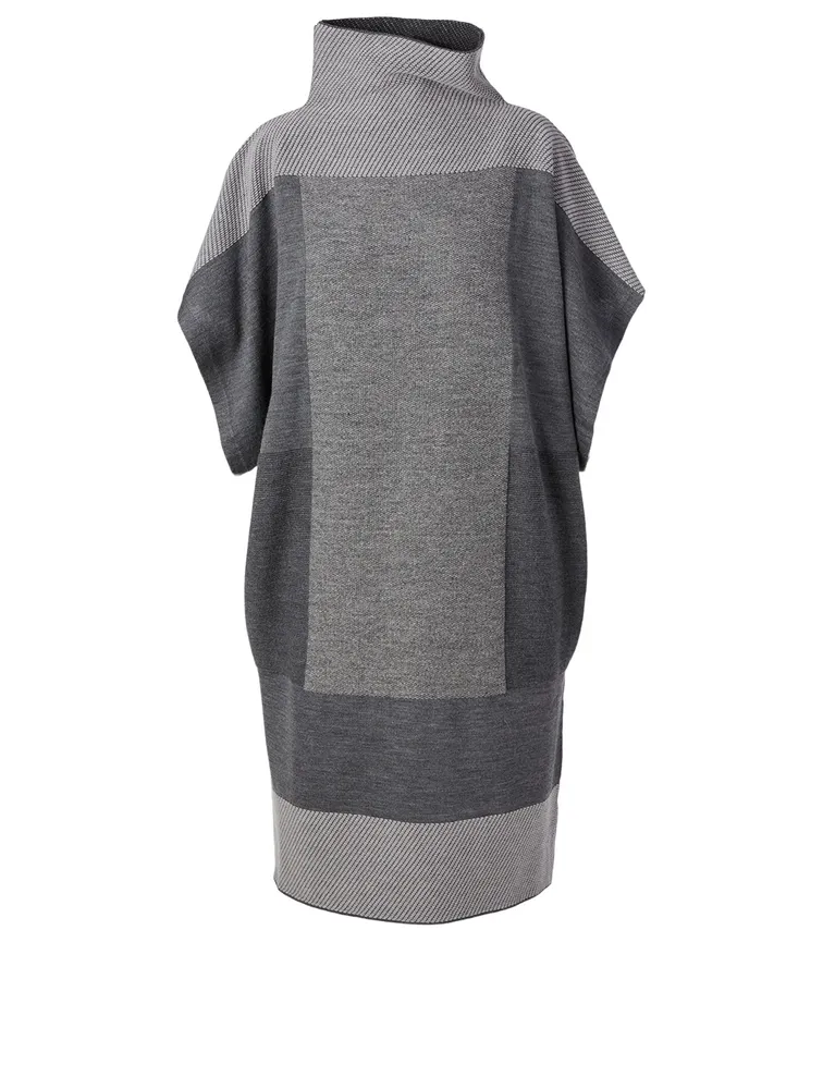 Canele Wool-Blend Midi Dress