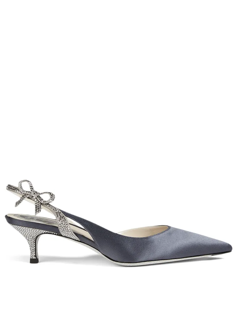 Fiocchina 50 Satin Slingback Pumps