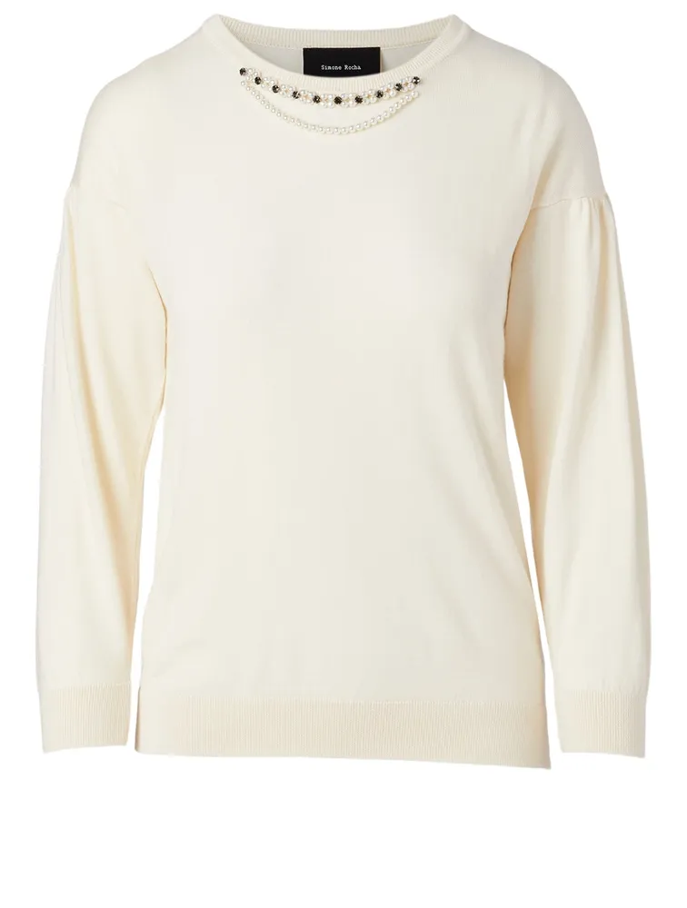 Wool And Silk Roundneck Top