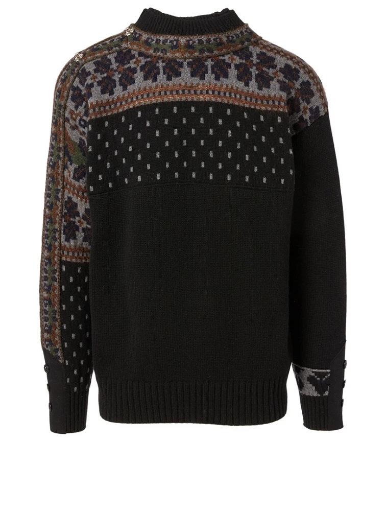 Wool-Blend Embroidered Sweater