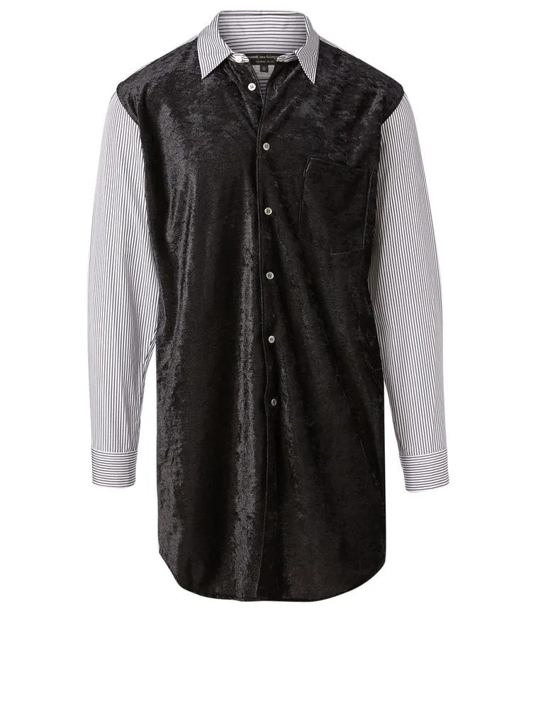 Cotton And Velour Shirt