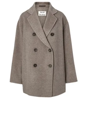 Wool And Cashmere Double-Breasted Coat