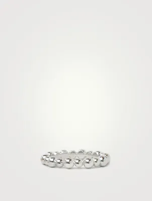 Dew Drop 14K White Gold Band