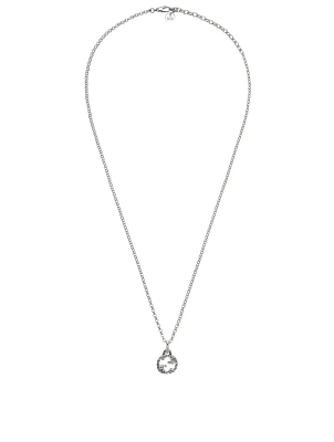 Interlocking G Silver Pendant Necklace