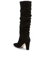 Shushanhi Suede Heeled Knee-High Boots