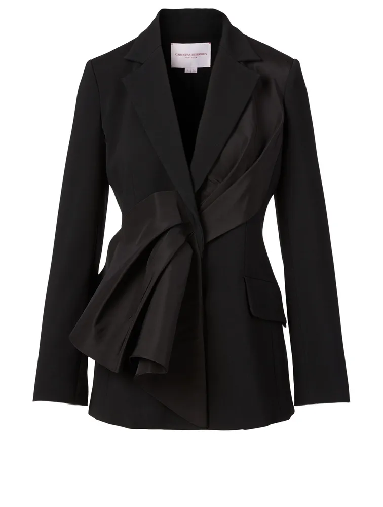 Long-Sleeve Blazer With Sash