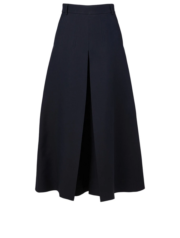Cashmere And Silk Culottes Pants