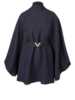 Wool And Silk Tunic Top