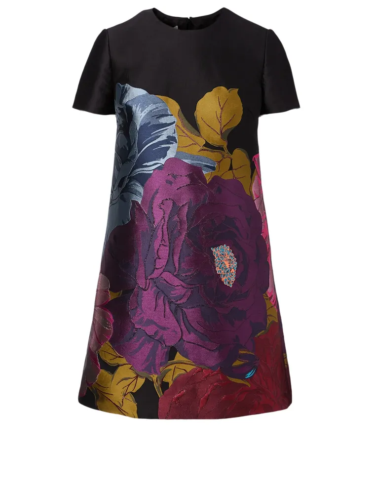 Brocade A-Line Dress