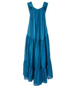 Asiri Silk-Habotai Tiered Maxi Dress