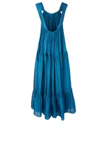 Asiri Silk-Habotai Tiered Maxi Dress