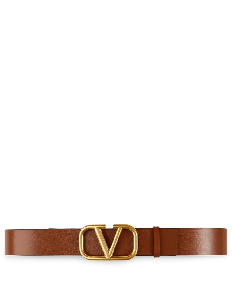Reversible Leather VLOGO Belt