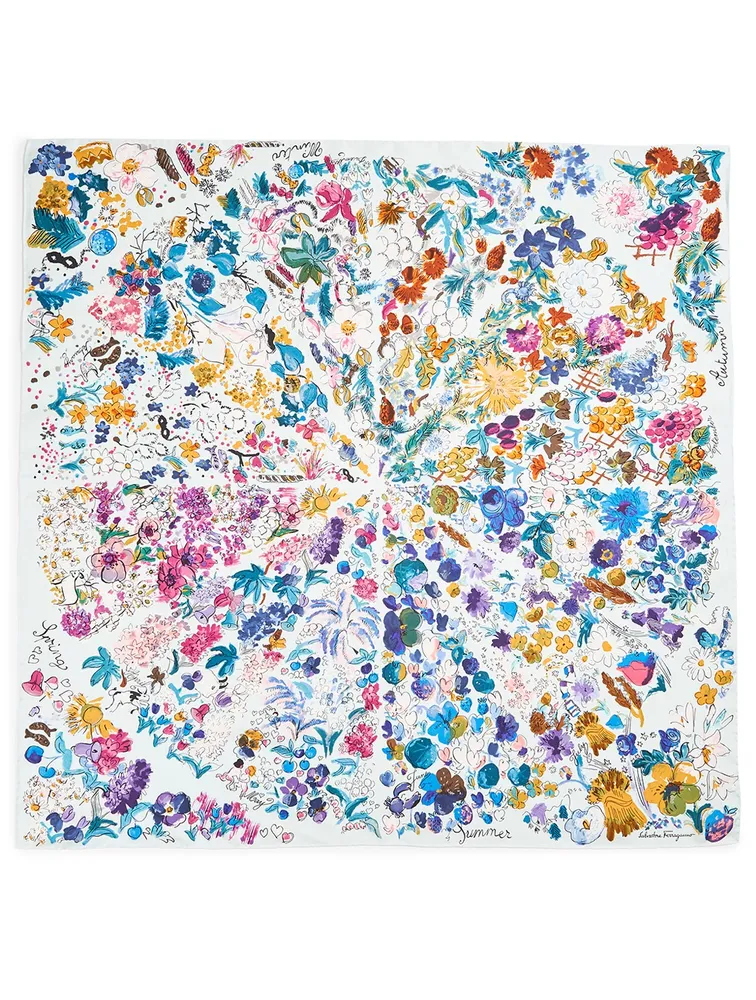 Silk Scarf In Month Print