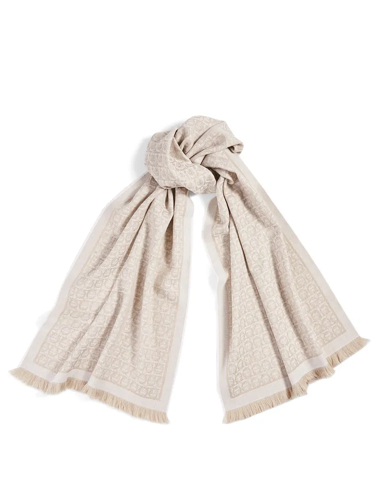 Gancini Wool Scarf
