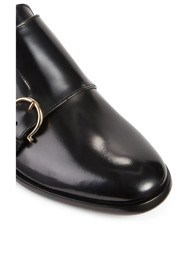 Claude Leather Double-Monk Strap Shoes