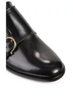 Claude Leather Double-Monk Strap Shoes