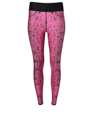High-Waisted Leggings Python Print