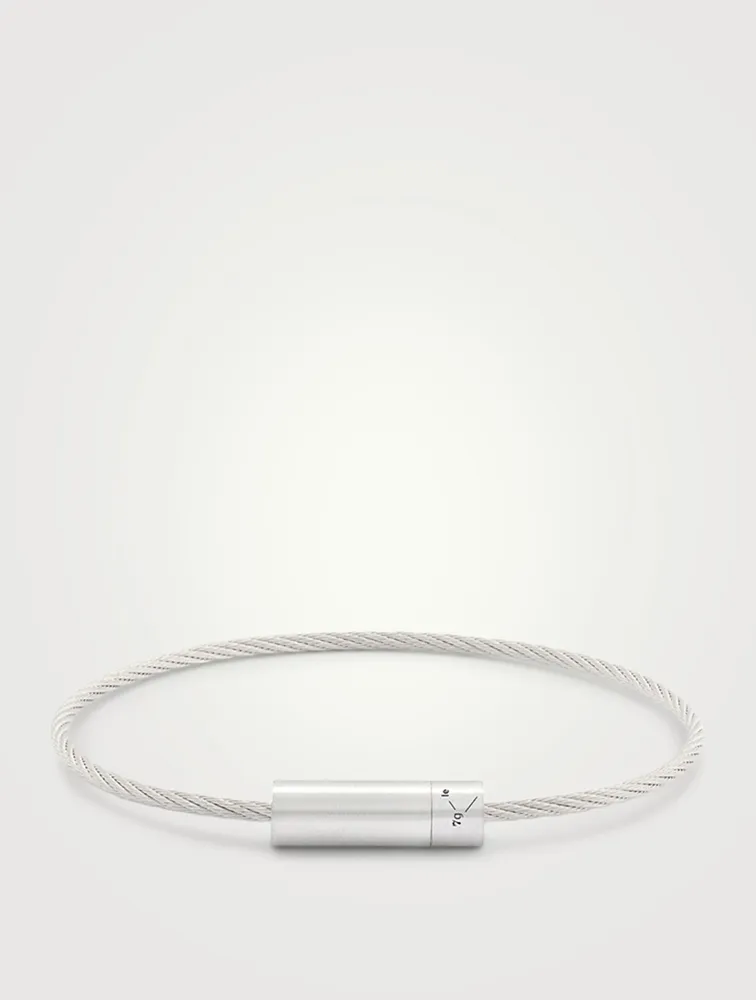 7g Brushed Sterling Silver Cable Bracelet