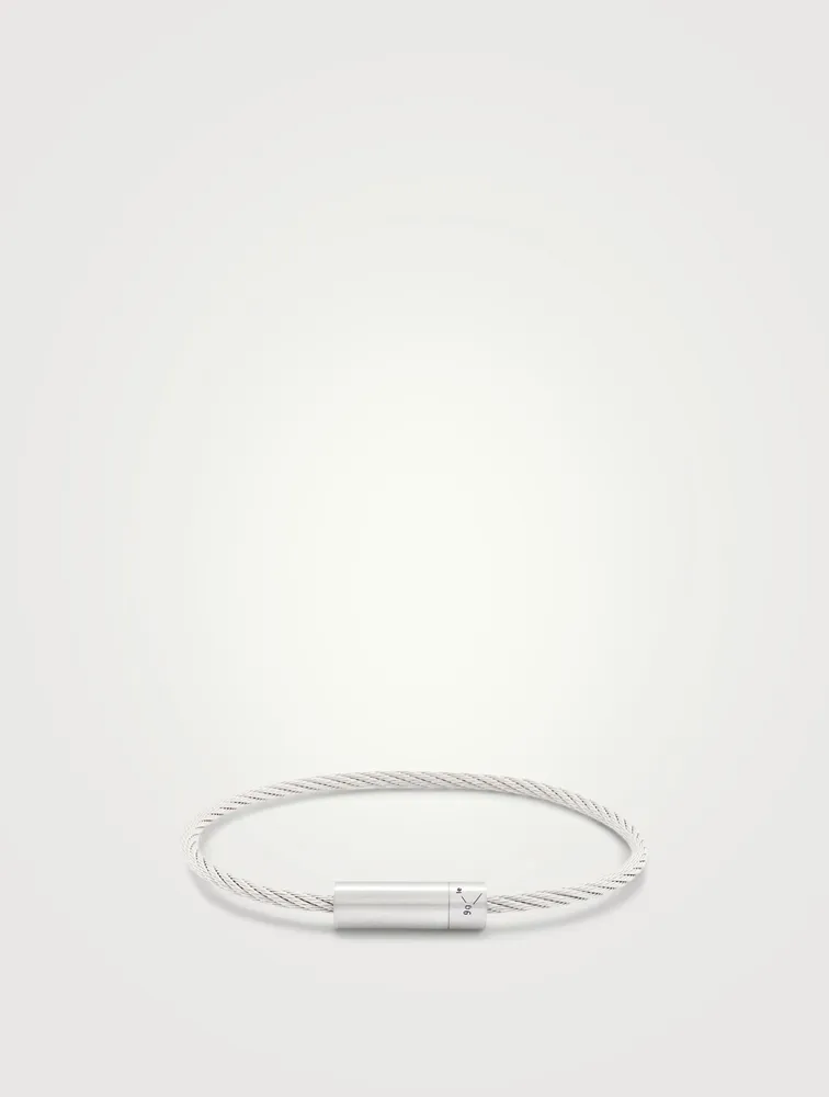 9g Brushed Sterling Silver Cable Bracelet