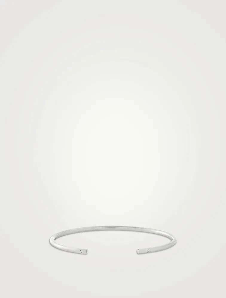 7g Brushed Sterling Silver Bangle Bracelet