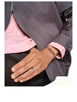 Facette Platinum Wedding Band With Diamonds