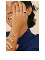 Black Edition Quatre White Gold Wedding Band With PVD