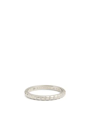 Mini Clou De Paris Platinum Wedding Band