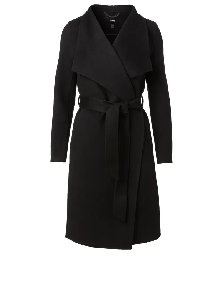 Meghan Wool Wrap Coat