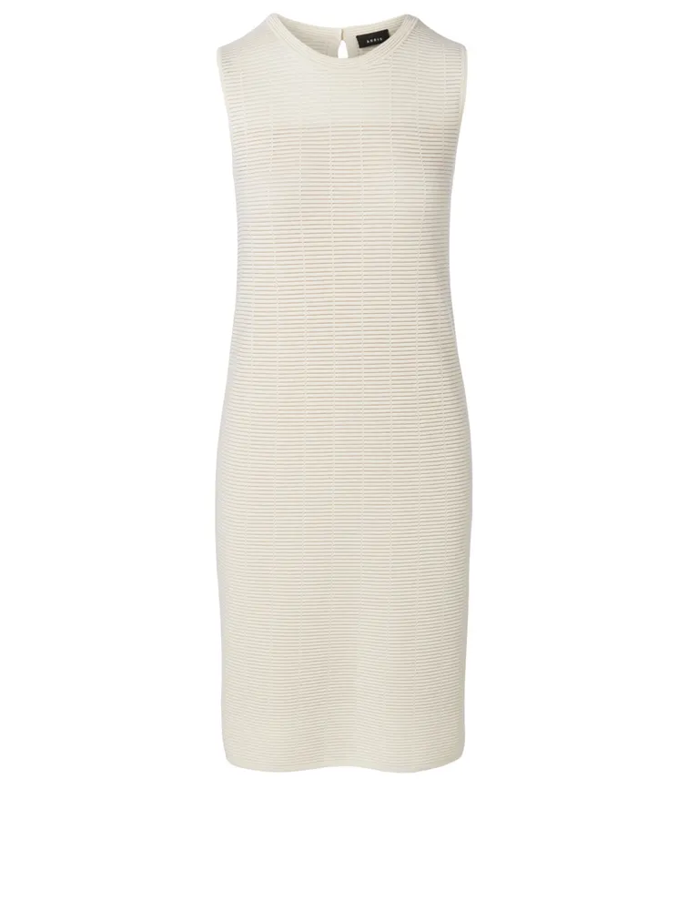 Wool And Silk Sleeveless Dress