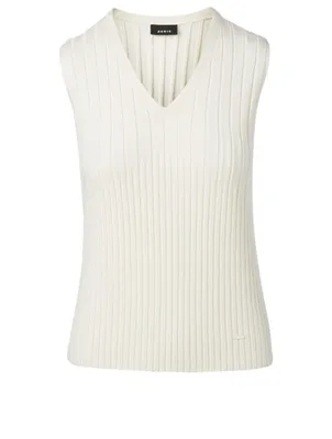 Silk Stretch V-Neck Top