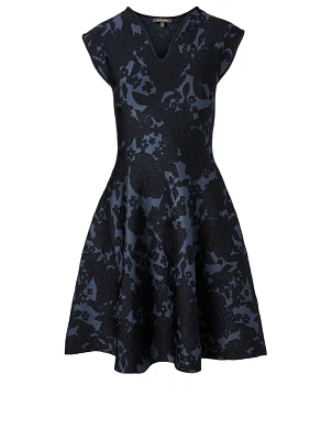 Floral Jacquard Dress