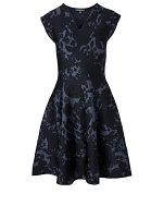 Floral Jacquard Dress